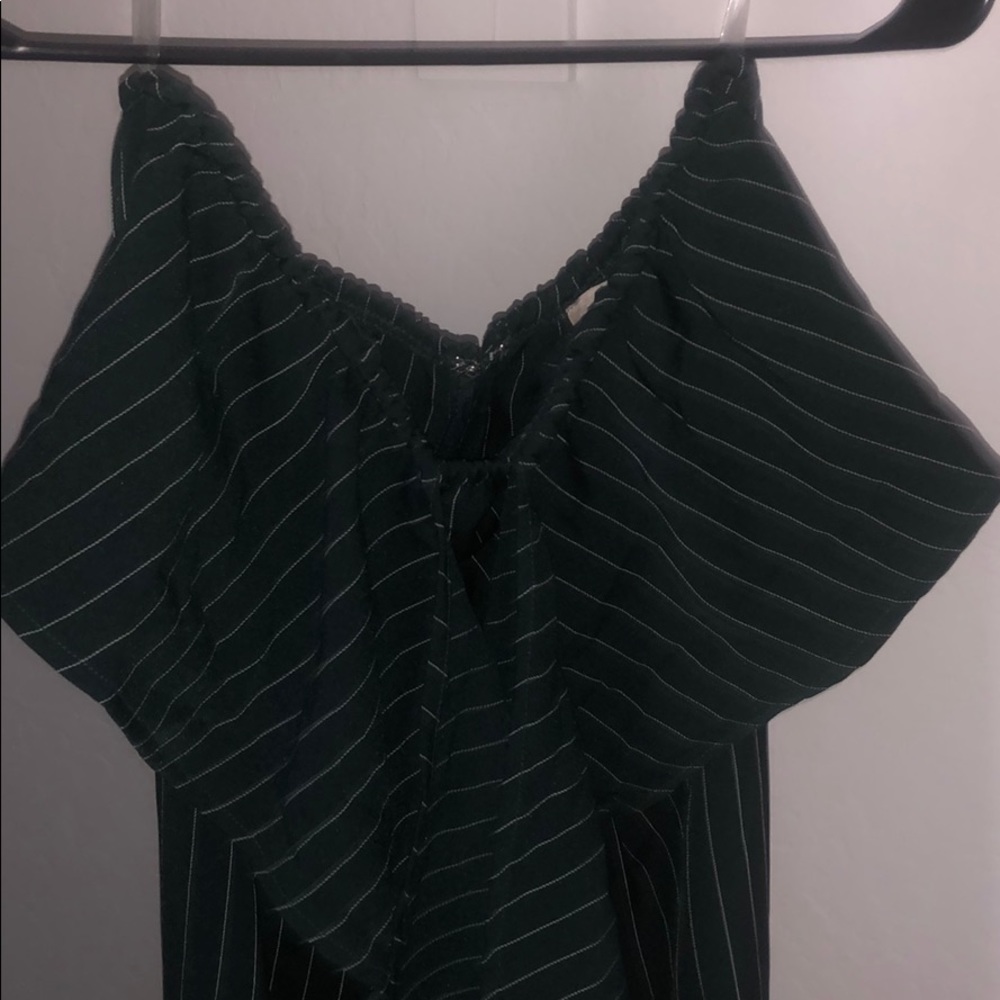 NWOT sexy green strapless jumpsuit